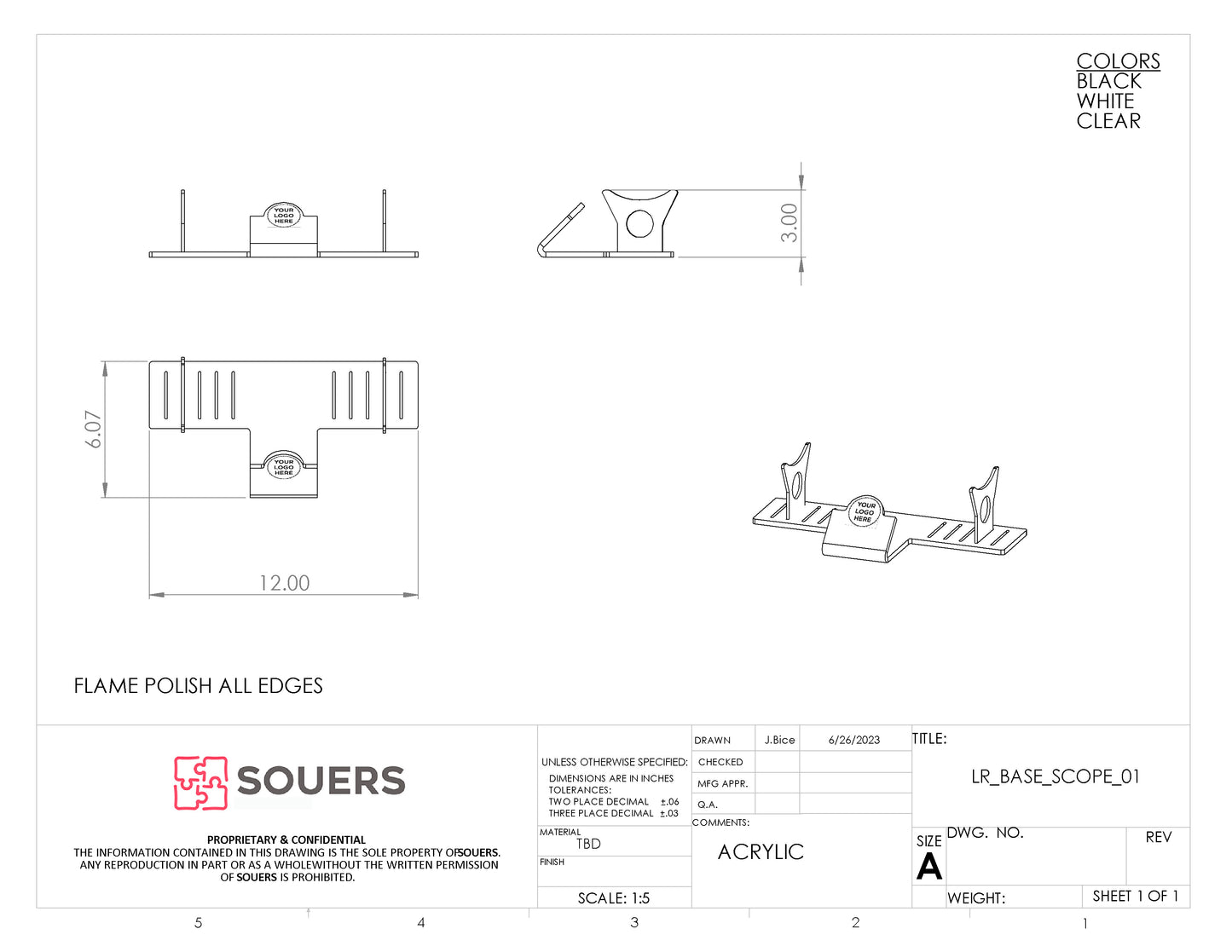 Scope Retail Display - Single - Horizontal Postition