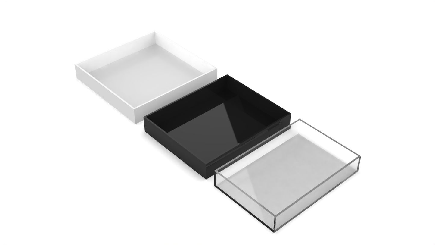 Acrylic Retail Display Trays - Packs of 4