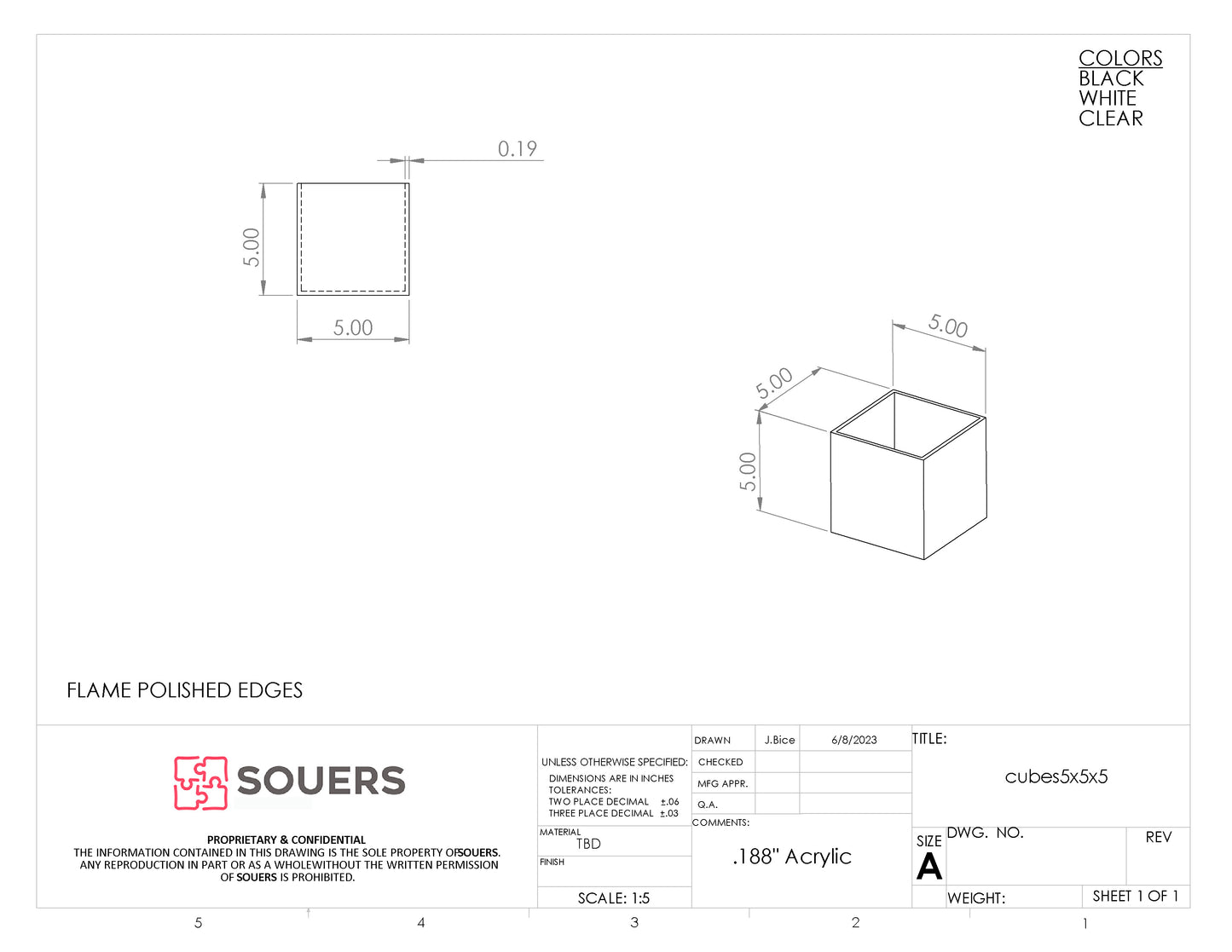 Acrylic Retail Display Cubes