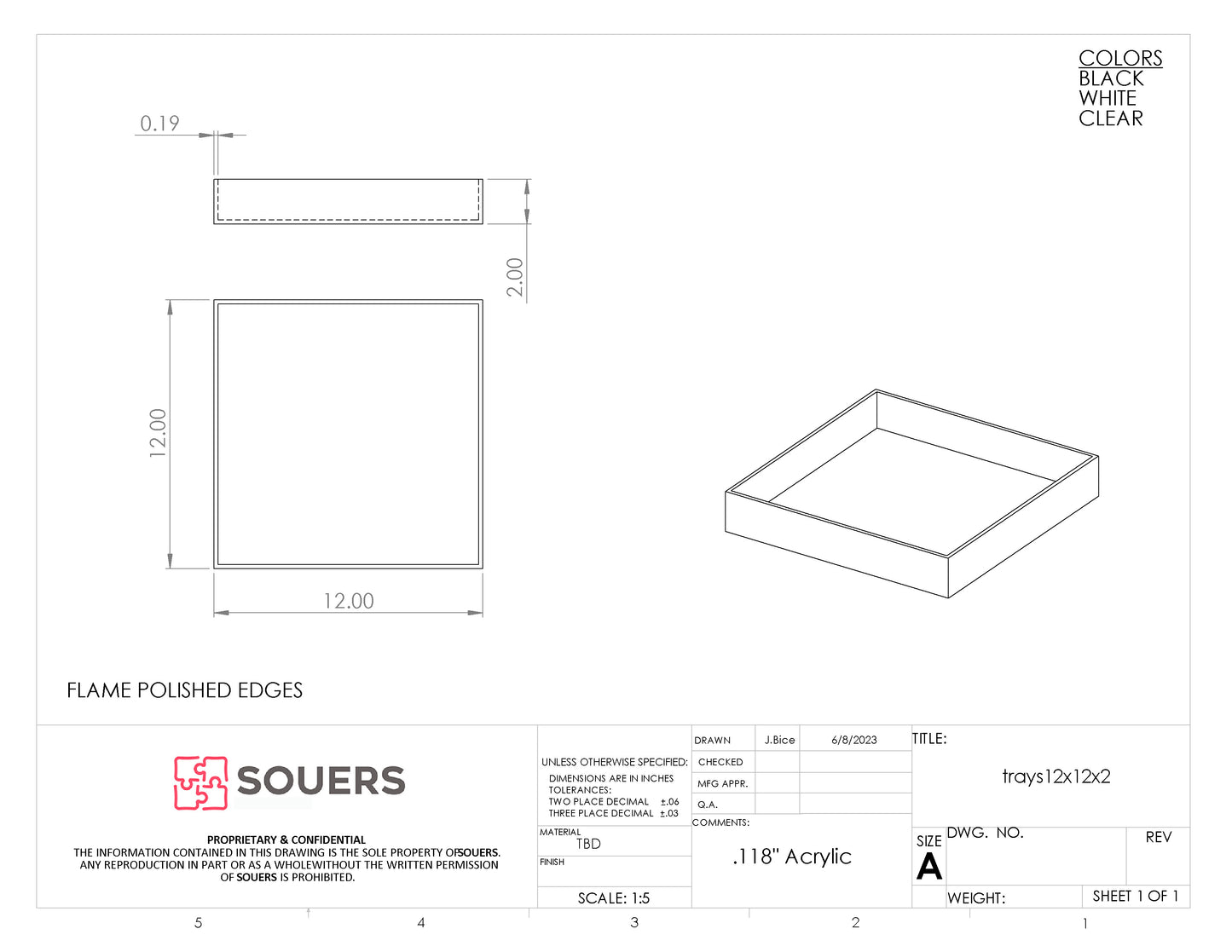 Acrylic Retail Display Trays - Packs of 4