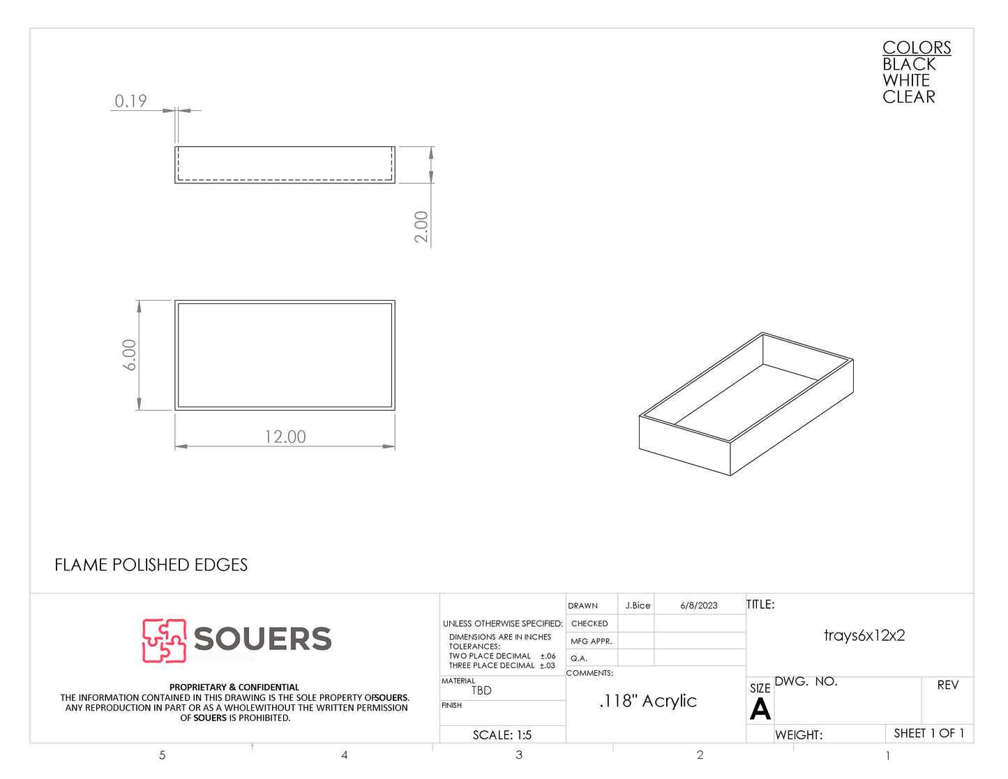 Acrylic Retail Display Trays - Packs of 4